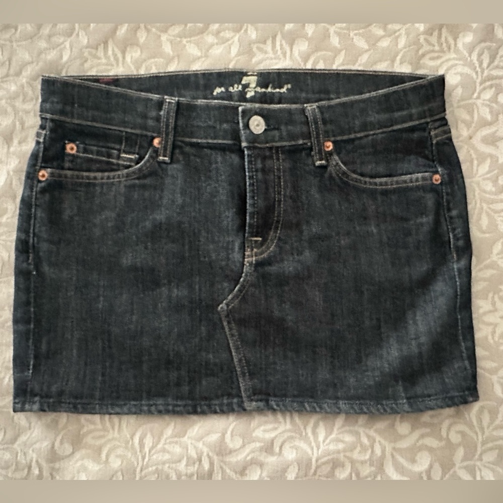 7 For All Mankind Jean Skirt- Size 28